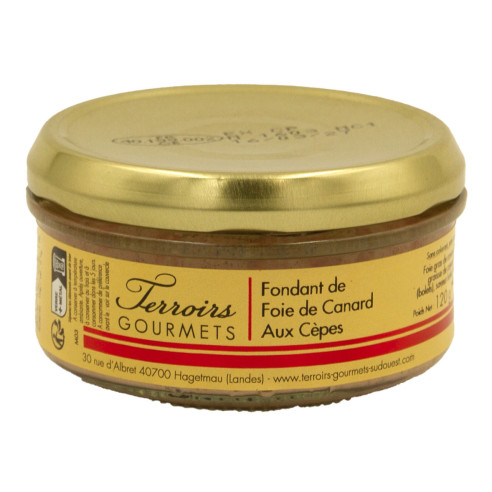 Fondant de foie gras de canard aux cèpes 20% foie gras