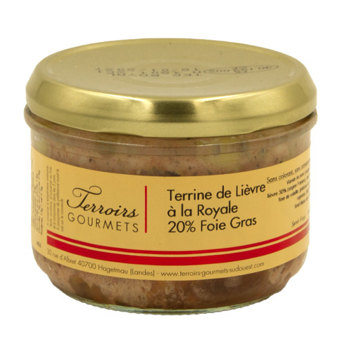 Terrine de lièvre à la royale au foie gras