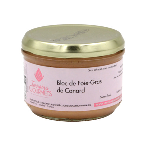 Bloc de foie gras de canard origine France