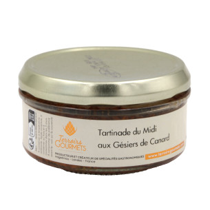 Tartinade du midi aux gésiers de canard