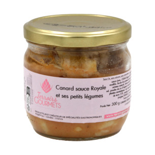 Canard à la sauce royale au foie gras