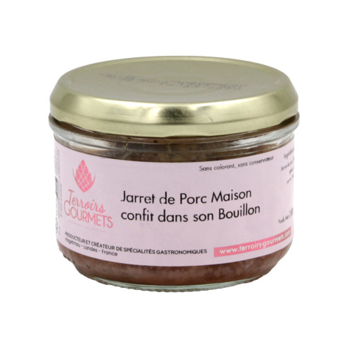 Jarret de porc maison confit dans son bouillon