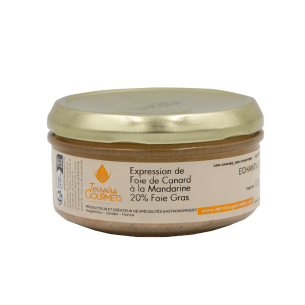 Expression de foie gras de canard à la mandarine (20% foie gras)