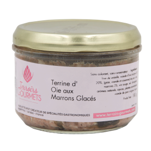 Terrine d'oie aux marrons glacés