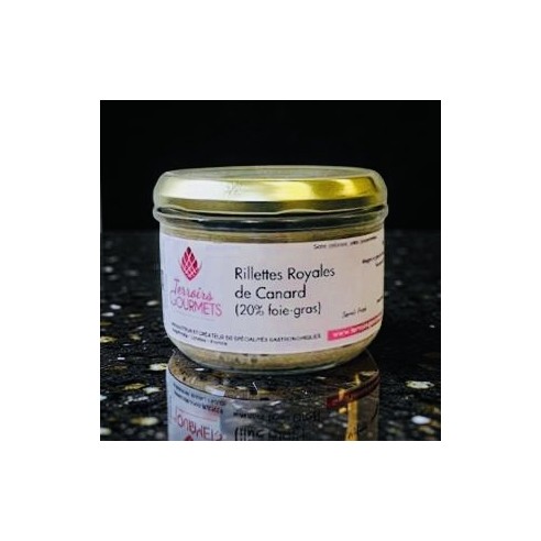 Apéro 100% français : rillettes royales de canard confit & foie gras