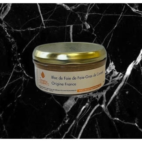 Bloc de foie gras de canard origine France