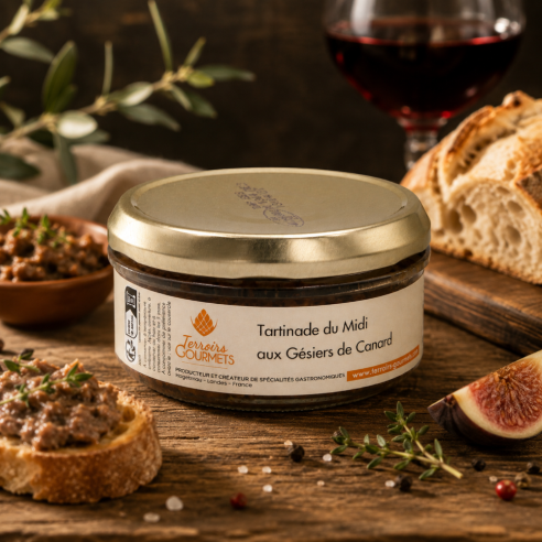 Tartinade du midi aux gésiers de canard