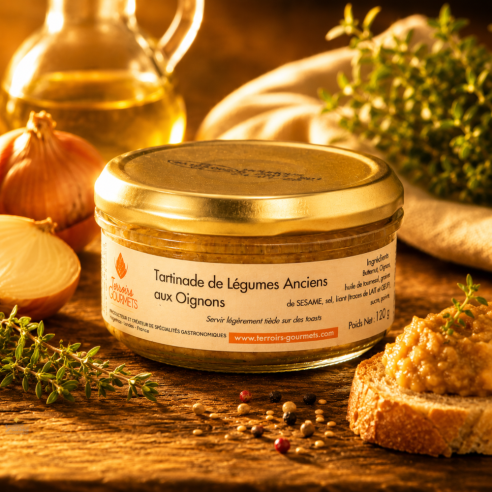 Tartinade de légumes anciens aux oignons