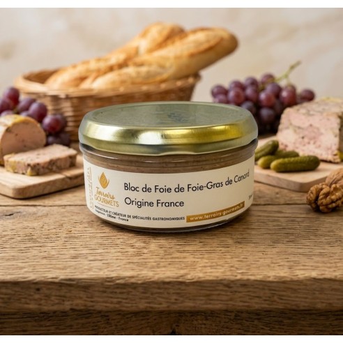 Bloc de foie gras de canard origine France