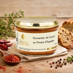 Parmentier de confit de canard au piment d'Espelette