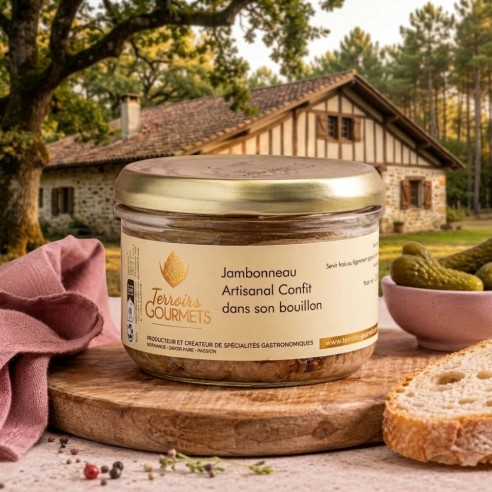 Jambonneau artisanal confit dans son bouillon